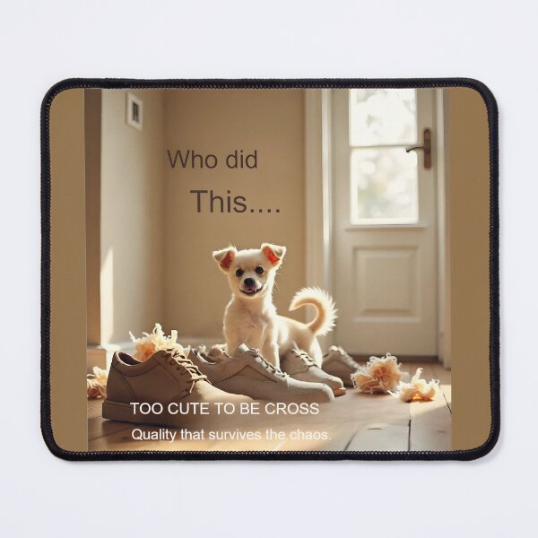 Item preview, Too Cute to Be Cross — Quality That Survives the Chaos | Playful Pet Lifestyle Image designed and sold by Creative-RE.