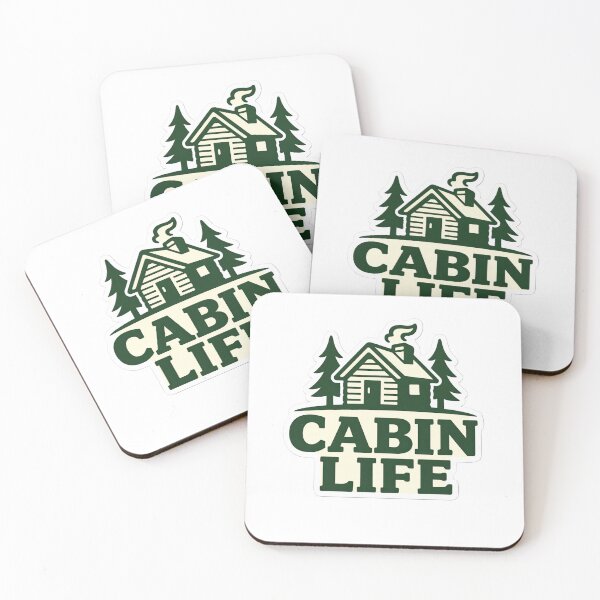 Item preview, Cabin Life Rustic Badge – Cozy Cabin & Outdoor Living Design designed and sold by EastEndTownie.