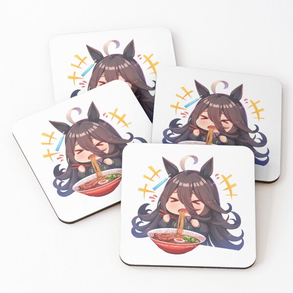 Item preview, Manhattan Cafe Uma Musume Pretty Derby Chibi Ramen Serious Slurp designed and sold by mildaclairmo.