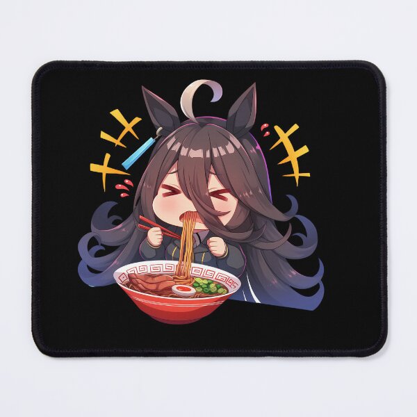 Item preview, Manhattan Cafe Uma Musume Pretty Derby Chibi Ramen Serious Slurp designed and sold by mildaclairmo.