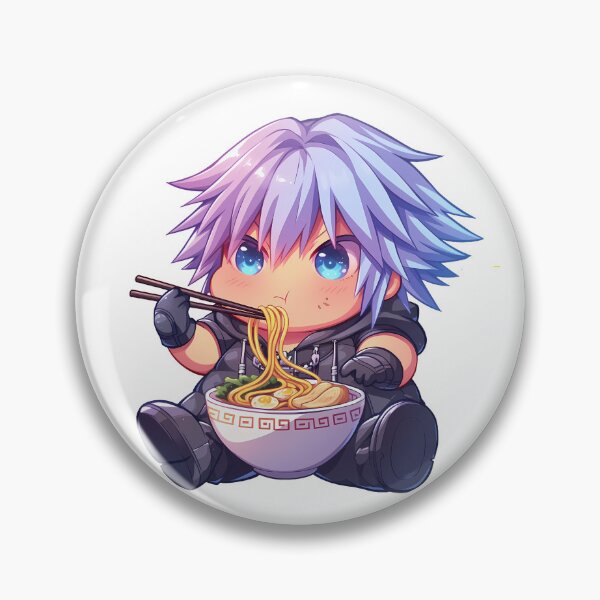 Item preview, Riku Kingdom Hearts Chibi Ramen Gaming Snack Break designed and sold by mildaclairmo.