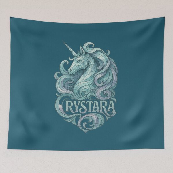 Item preview, Crystara The Crystal Unicorn – Legendary Unicorn, Magical Fantasy Horse, Mythical Creature, Enchanted Rainbow, Fairy Tale Magic designed and sold by Typologystudios.