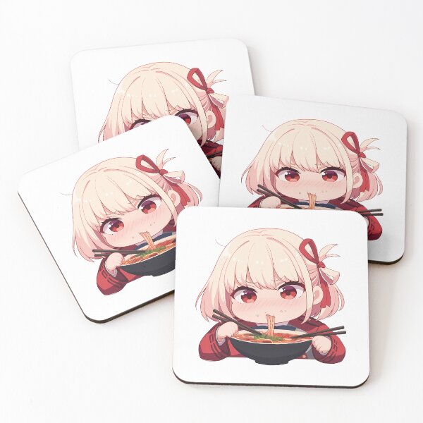 Item preview, Chisato Nishikigi Lycoris Recoil Kawaii Ramen Chibi Smile Slurp designed and sold by mildaclairmo.