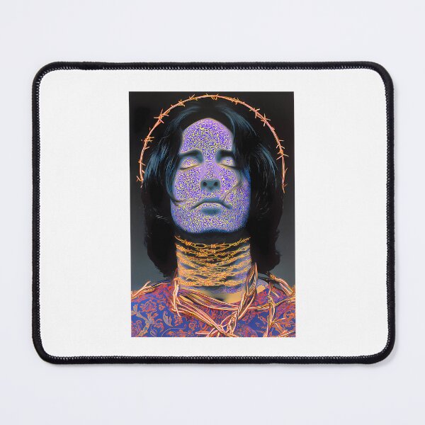 Item preview, Surreal Neon Trent Reznor  Portrait  Vintage Psychedelic Abstract Poster  designed and sold by ProPanda98.