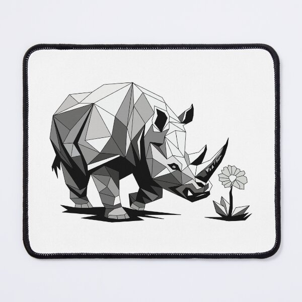 Item preview, Low Poly Rhino Ray  Smelling a Flower designed and sold by MORRAx.