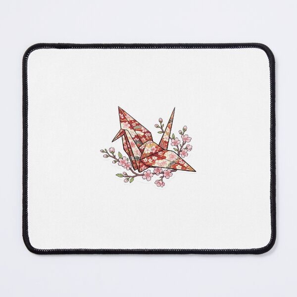 Item preview, Japanese Origami Crane with Cherry Blossoms designed and sold by Lunarifinds .