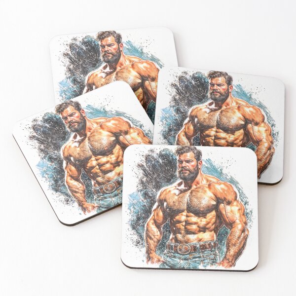 Item preview, Muscular Master of Raw Desire designed and sold by ChanningsPinups.
