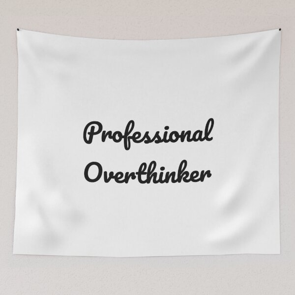 Item preview, Professional Overthinker designed and sold by low battery meme design.
