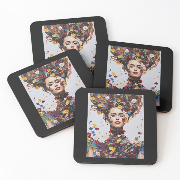 Item preview, Artist Amelia Lee I Miley Cyrus In Flowers designed and sold by JohnRossha.
