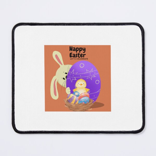 Item preview, Cute Easter Bunny Chick Colorful Eggs Illustration designed and sold by rashod6.