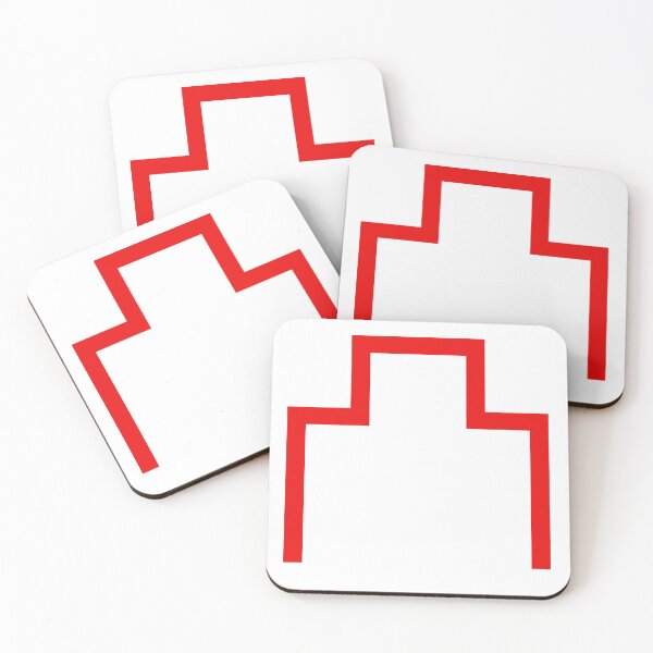 Item preview, Japanese Castle Ruins Symbol - Red Minimalist Design designed and sold by ApexAngelCom.
