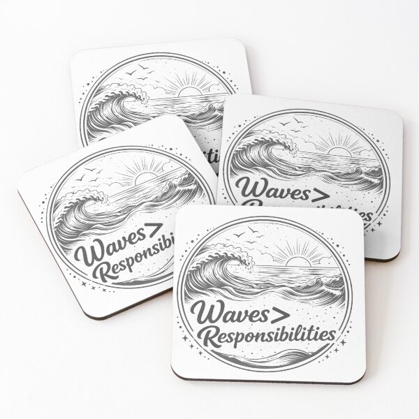 Item preview, Waves yes responsibilities no designed and sold by PunchlinePress.