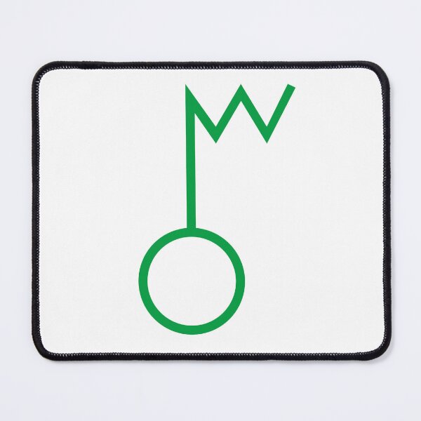 Item preview, Green Japanese Map Symbol Radio Tower Art designed and sold by ApexAngelCom.