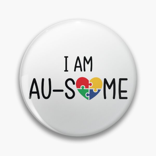 Item preview, I Am Au-some - Autism Awareness & Pride Puzzle Heart designed and sold by ClaudiaGrosso.