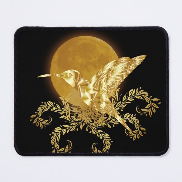Item preview, Golden Hummingbird Moon Elegant Vintage Art designed and sold by Phitwhim.