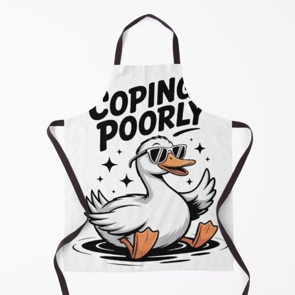 Item preview, Coping Poorly Funny Duck Streetwear Graphic designed and sold by NewUSShop.