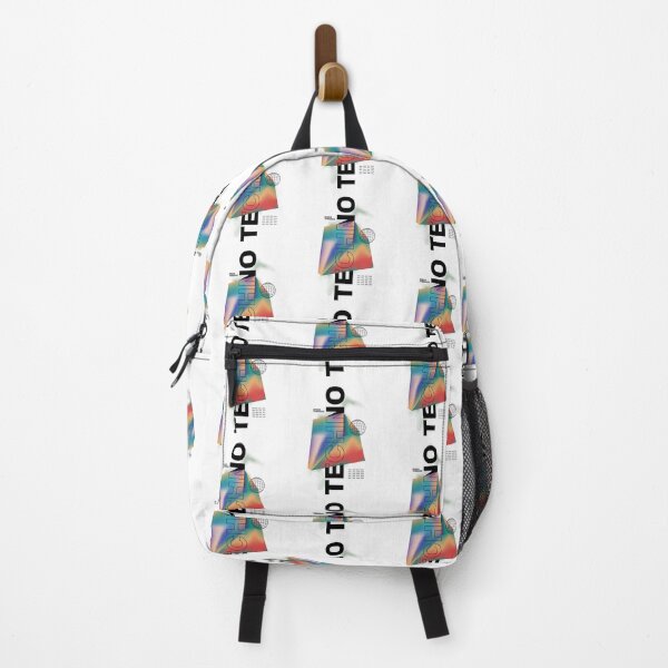 Item preview, TECHNO - Vertical Text Prism (Black) designed and sold by Discothreadz.