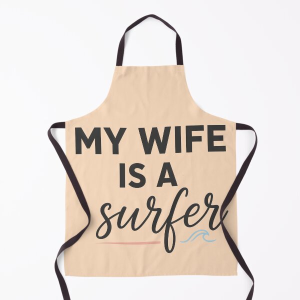 Item preview, My Wife Is a Surfer – Surf Love Typography Design designed and sold by Sea Gem.