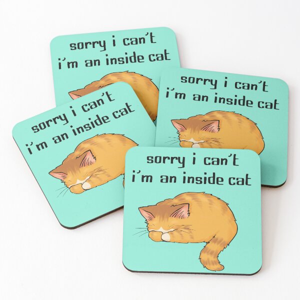 Item preview, Sorry I Can't, I'm An Inside Cat (orange) designed and sold by ellabirch.