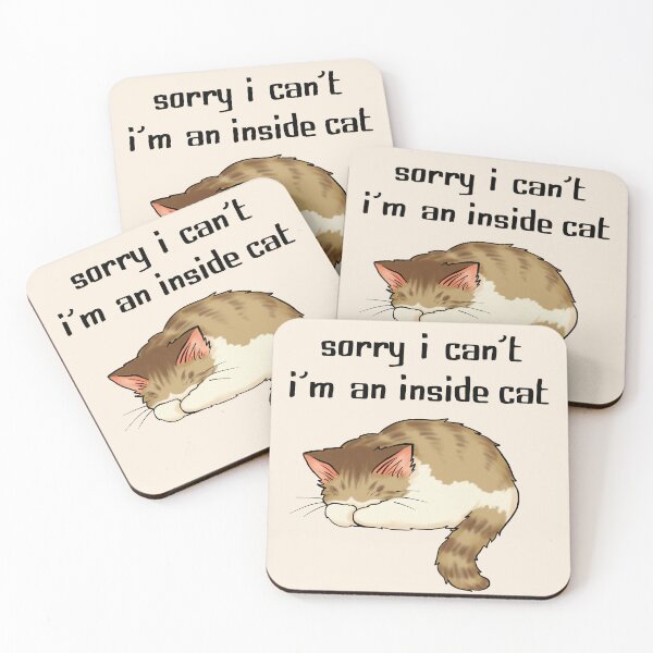 Item preview, Sorry I Can't, I'm An Inside Cat (brown tabby) designed and sold by ellabirch.