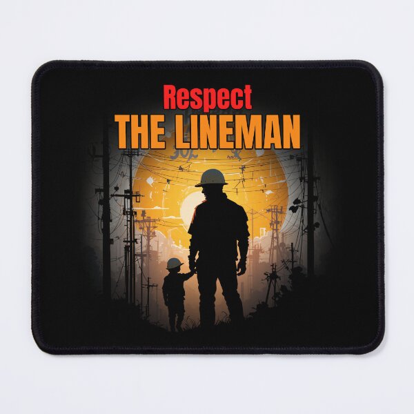 Item preview, Respect The Lineman Powerline Worker Utility Worker Tribute designed and sold by socozora.