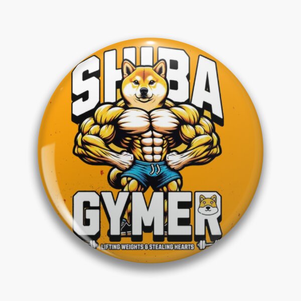 Item preview, Shiba Gymer - Funny Muscular Dog Lifting Weights designed and sold by GenZFashion000.