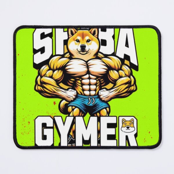 Item preview, Shiba Gymer - Funny Muscular Dog Lifting Weights designed and sold by GenZFashion000.