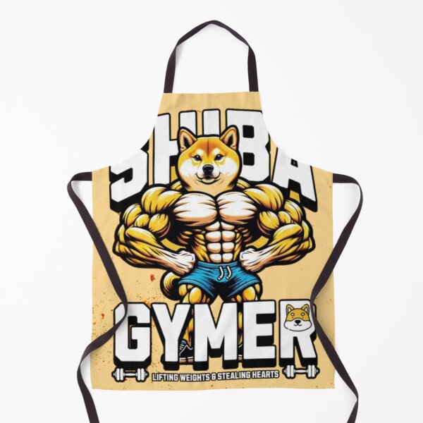 Item preview, Shiba Gymer - Funny Muscular Dog Lifting Weights designed and sold by GenZFashion000.