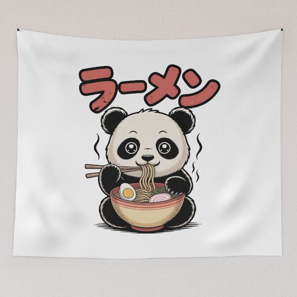 Item preview, Cute Kawaii Panda, Ramen Bowl designed and sold by graphic-genie.