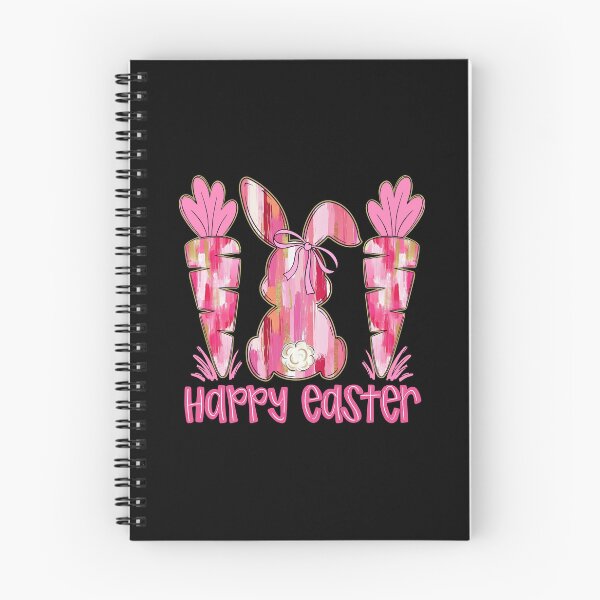 Item preview, Pink Brushstroke Bunny Carrot Happy Easter designed and sold by jackelmbradyt.