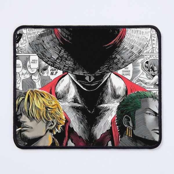 Item preview, Legendary Pirate Trio – Straw Hat Captain & Elite Warriors Manga Collage designed and sold by Dyan4.