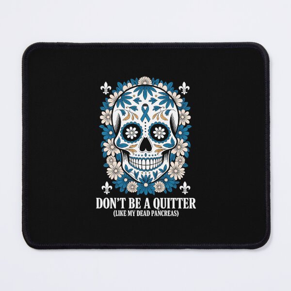 Item preview, Necrotizing Pancreatitis NP Awareness Skull Blue diabetes designed and sold by EllenJast.