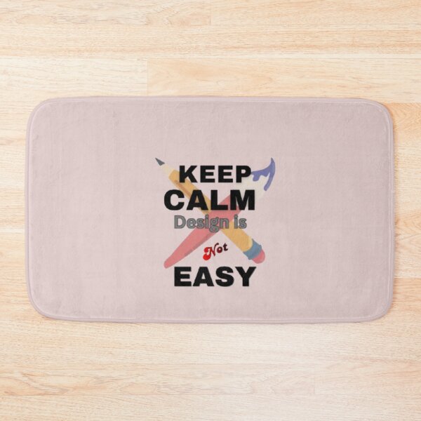 Item preview, Keep Calm Design Is Not Easy – Graphic Designer Funny Quote Sticker designed and sold by CutePearlStudio.