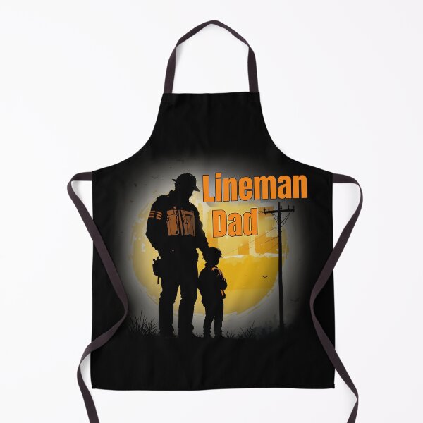 Item preview, Lineman Dad Father And Child Silhouette Utility Worker Proud Dad designed and sold by socozora.
