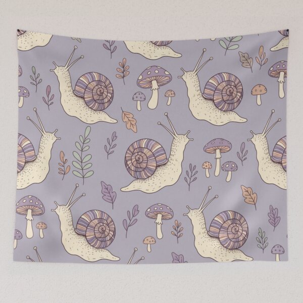 Item preview, Woodland Snail Pattern designed and sold by FurryFantasy.
