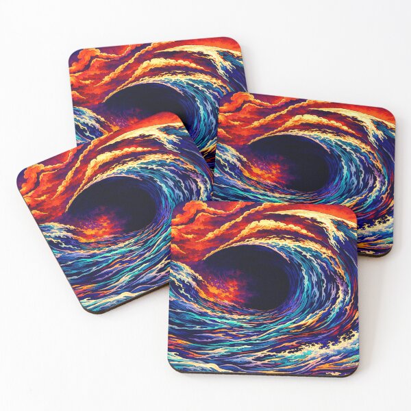 Item preview, Electric Ocean Wave designed and sold by FontheadArt.