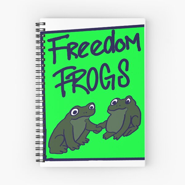 Item preview, Freedom Frogs – Frog Brigade Protest Cartoon designed and sold by aadventures.