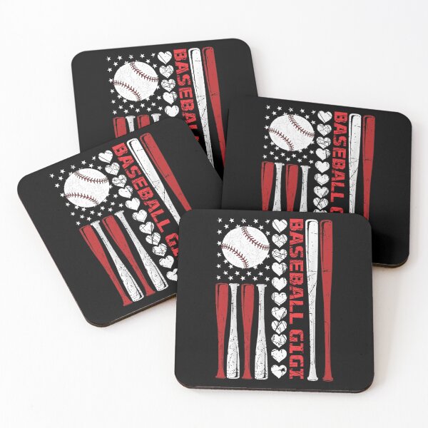 Item preview, Baseball Gigi Patriotic Hearts Bats designed and sold by KIROSALS.