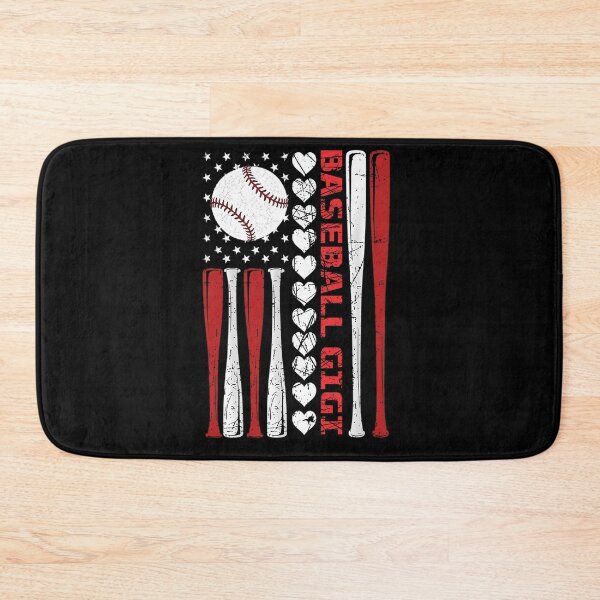 Item preview, Baseball Gigi Patriotic Hearts Bats designed and sold by KIROSALS.