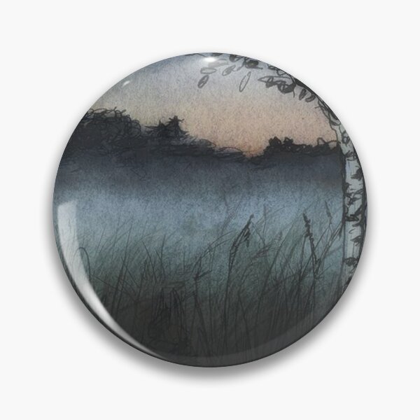 Item preview, Quiet Dusk – Misty Field Landscape designed and sold by ShirleyTroupe.