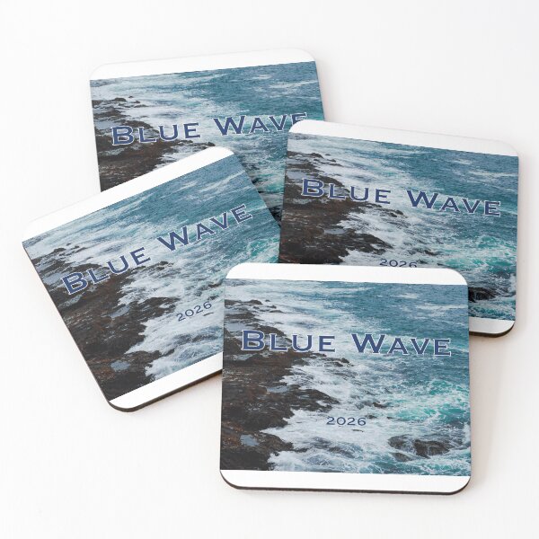 Item preview, Blue Wave 2026 – Ocean Waves Political Design designed and sold by aadventures.