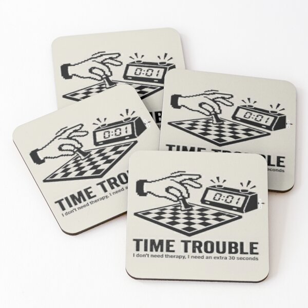 Item preview, Time Trouble - Funny Chess Player "Endgame Therapy" Design designed and sold by PawnShiftGoods.