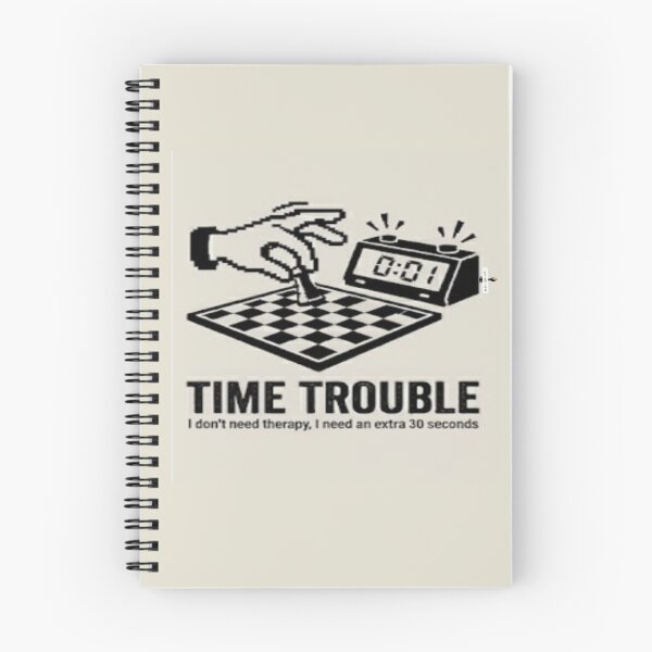 Item preview, Time Trouble - Funny Chess Player "Endgame Therapy" Design designed and sold by PawnShiftGoods.