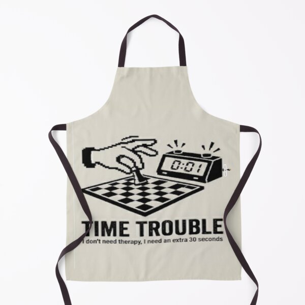 Item preview, Time Trouble - Funny Chess Player "Endgame Therapy" Design designed and sold by PawnShiftGoods.