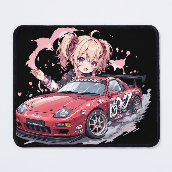 Item preview, fto anime girl flowers and pink paint splatter designed and sold by FireSword1.