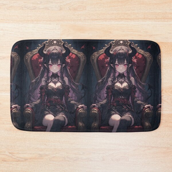 Item preview, Chica demonio gótica en un trono designed and sold by ArtsJulian.