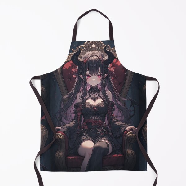 Item preview, Gothic demon girl on a throne designed and sold by ArtsJulian.