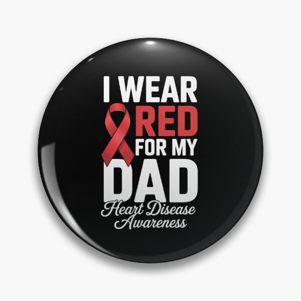 Item preview, I Wear Red For Dad Heart Disease Awareness designed and sold by IdunayaStore.