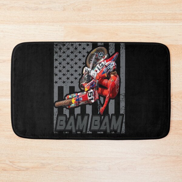 Item preview, JB51 Bam Bam Motocross Flag Rider designed and sold by FroggyBaBoy.