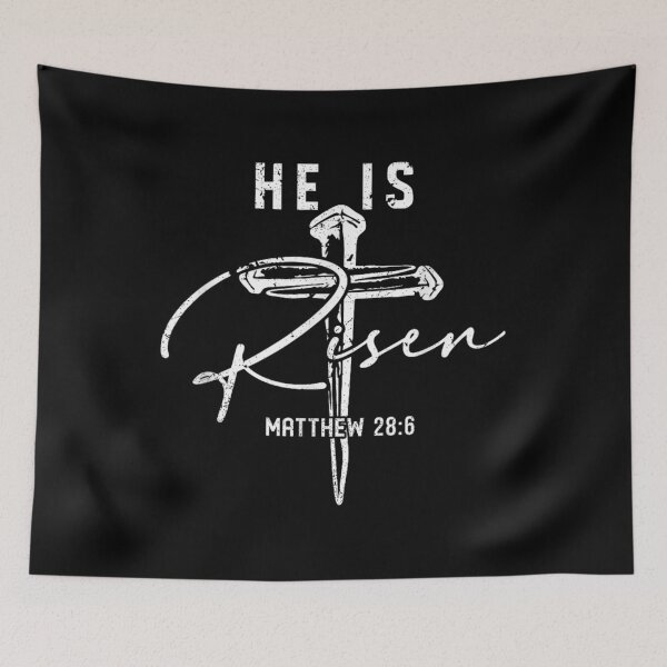Item preview, Easter Cross He is Risen Jesus Christian  designed and sold by AnitaBice.